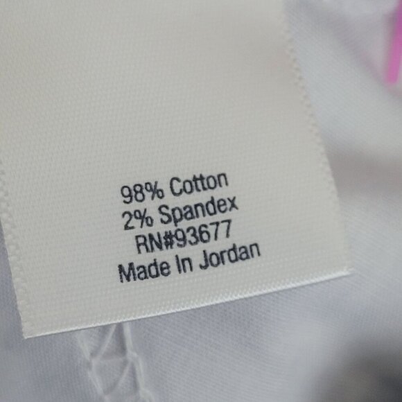 NWT St. Johns Bay Womens White Amanda Paisley Capri Pants Size 14 JCT - Picture 6 of 9